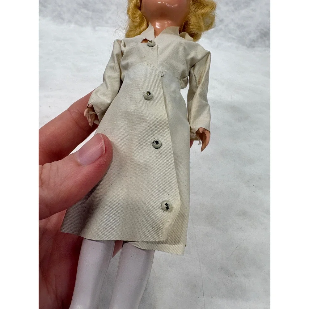 Vintage Miss Curity Nurse Doll Bauer & Black Hard Plastic Advertising 8 Inch